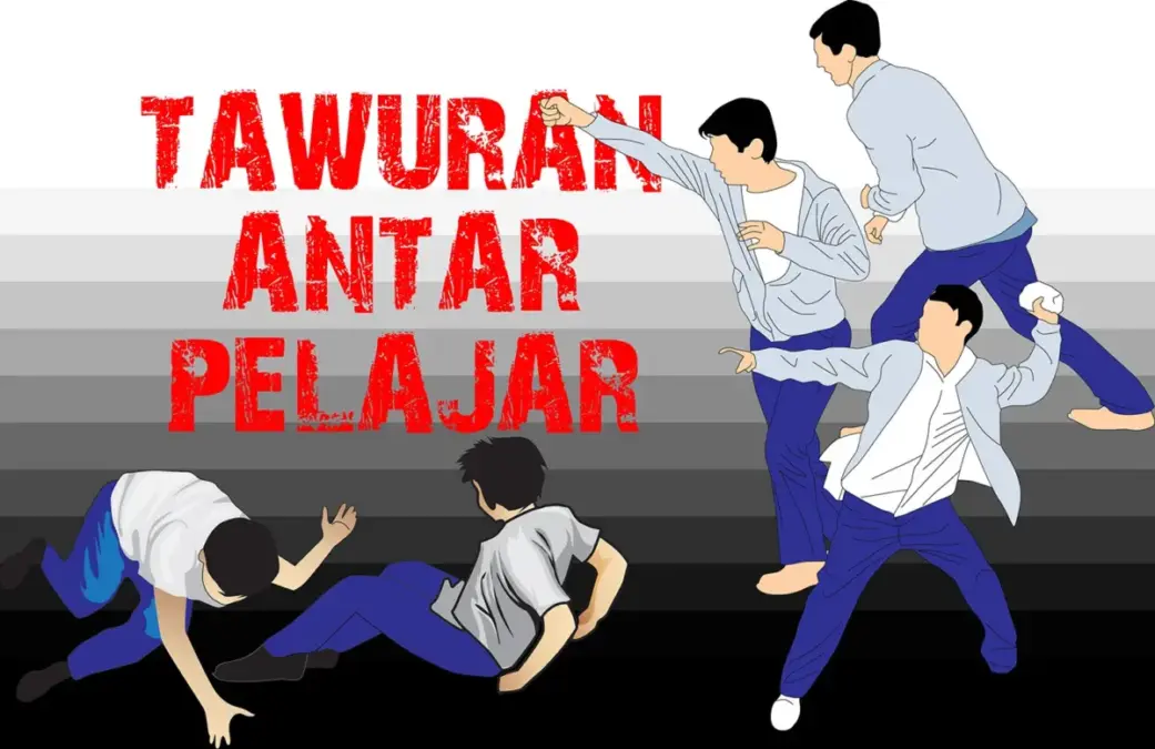 Tawuran Pelajar Antar SMP, Dua Pelajar Terluka.