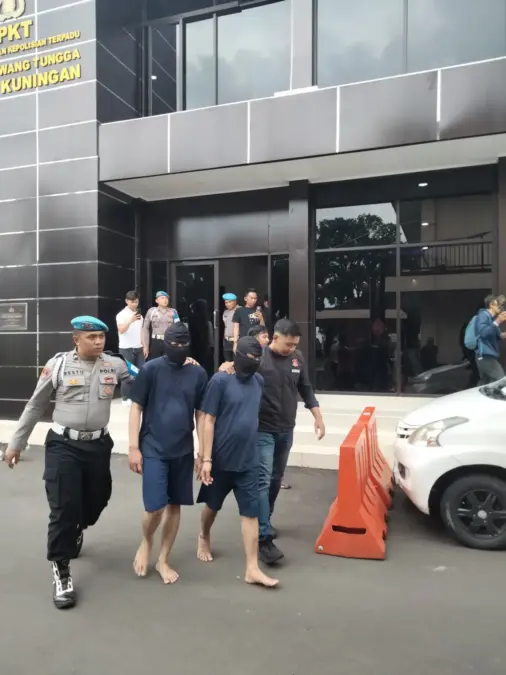 Tersangka uang palsu.