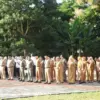 Absen ganda diterapkan di Setda Kuningan.