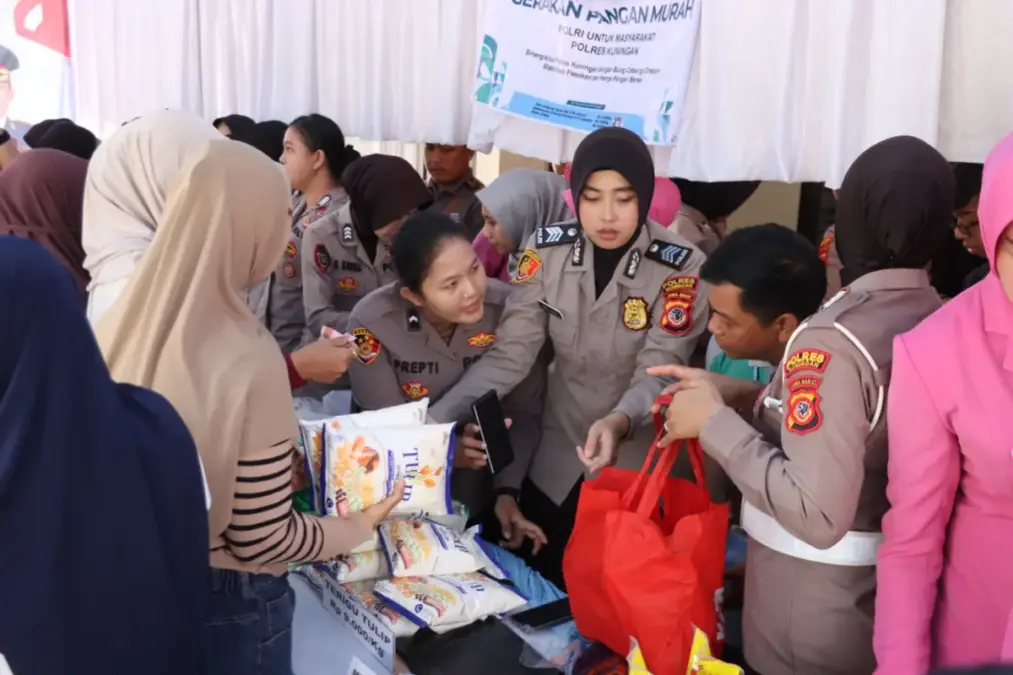 Gerakan pangan murah polres kuningan
