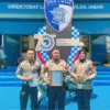 Satlantas polres kuningan raih penghargaan.