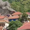 Kebakaran rumah di desa pamupukan, kecamatan Ciniru, kabupaten Kuningan.