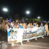 Kontingen Kuningan di Porsenitas Kunci Bersama yang digelar di Indramayu.