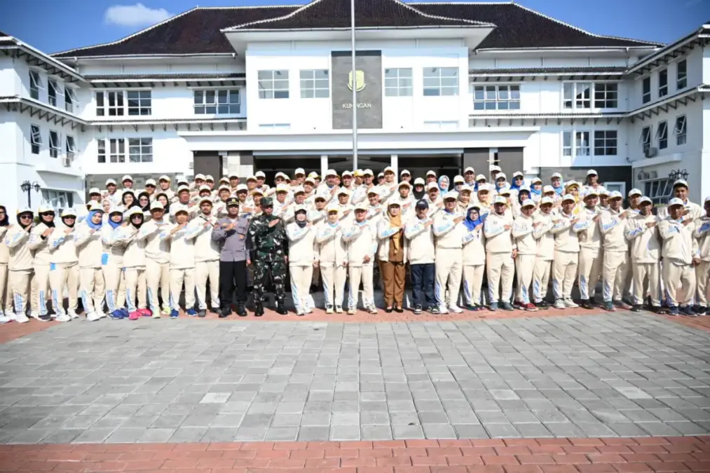 Kontingen porsenitas dan pornas kabupaten Kuningan.