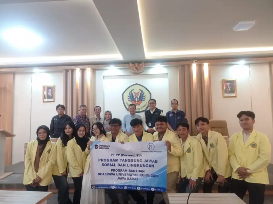 Beasiswa PT PP Persero Kembali Mengalir ke Uniku: Ini Daftar 10 Penerimanya Bea siswa PT PP Persero.