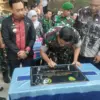 Dandim Resmikan jembatan Garuda di Desa Cibuntu.